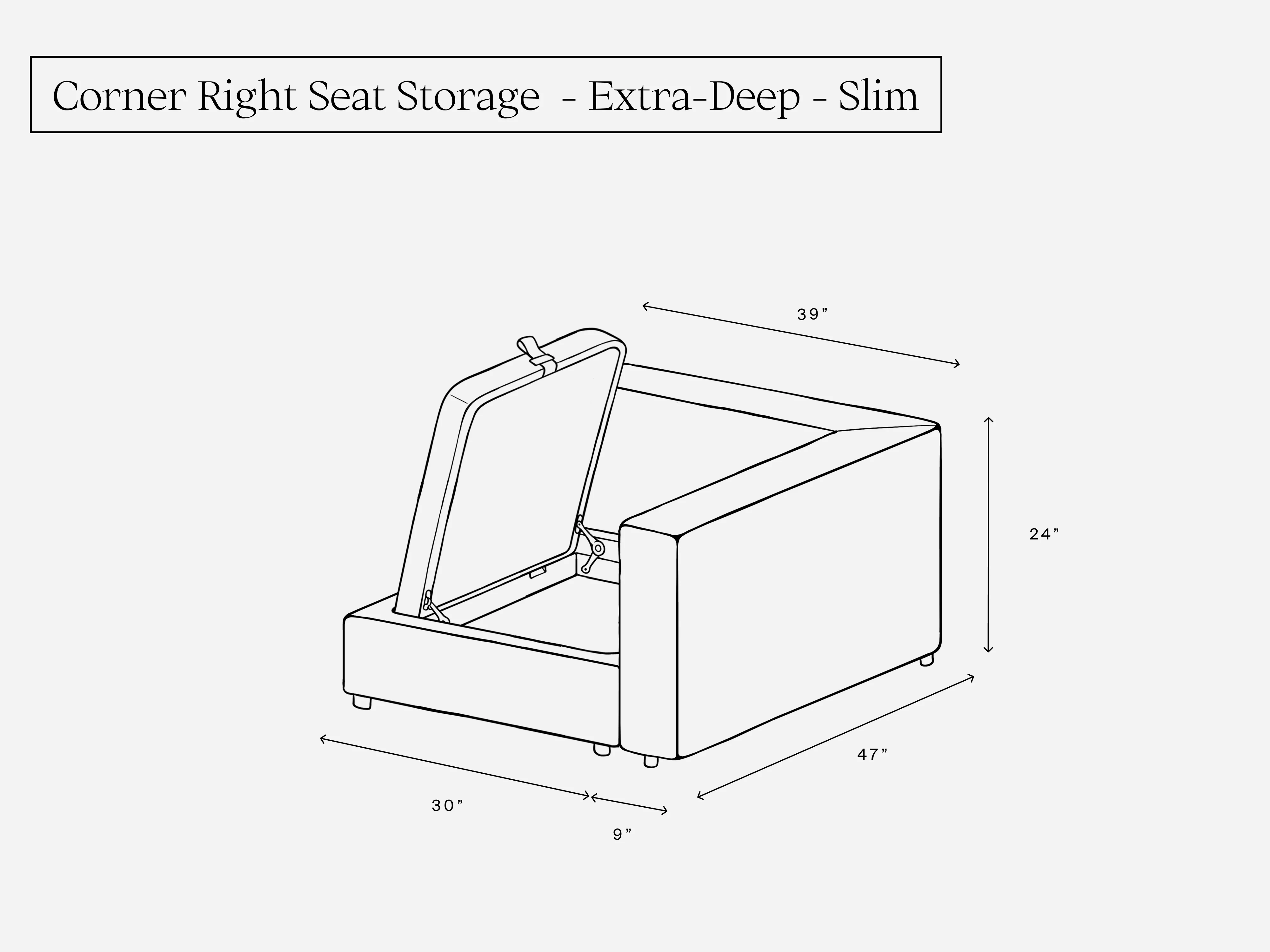 Corner Right Seat (Storage) - Image 4