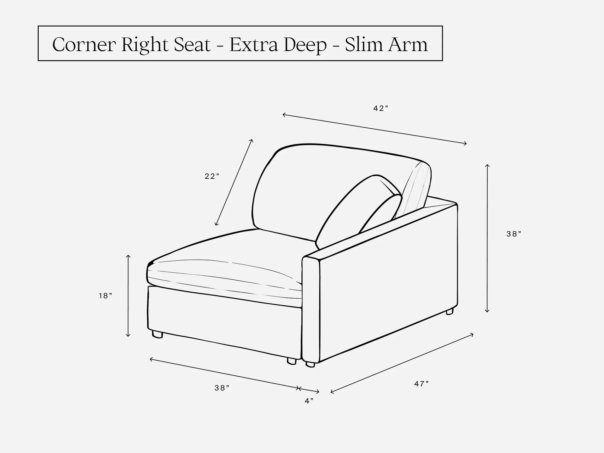 Corner Right Seat Storage Add-On (Thin Arm) - Image 3