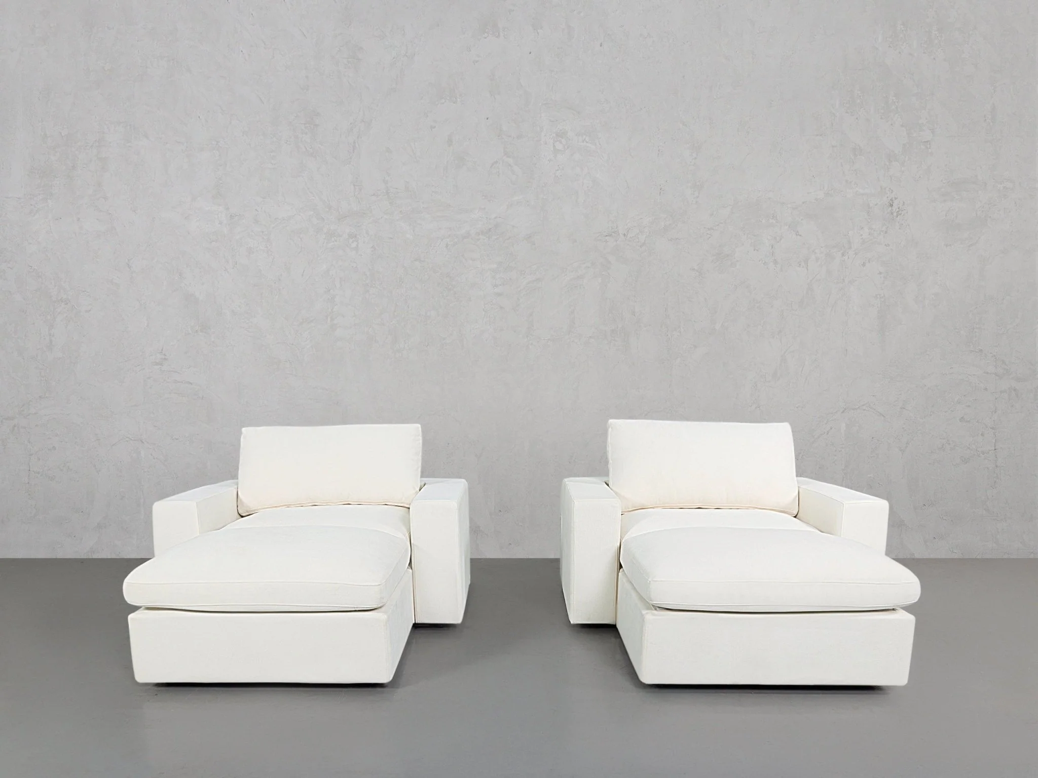 Double Armchairs with Ottomans - Image 12