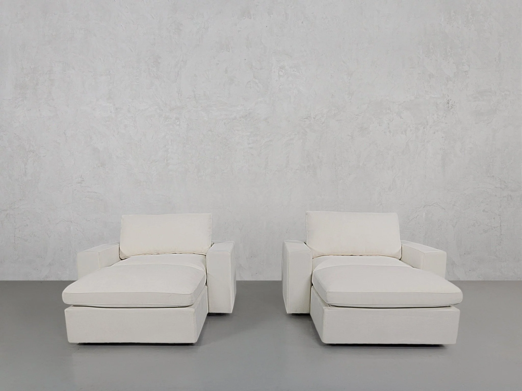 Double Armchairs with Ottomans - Image 178