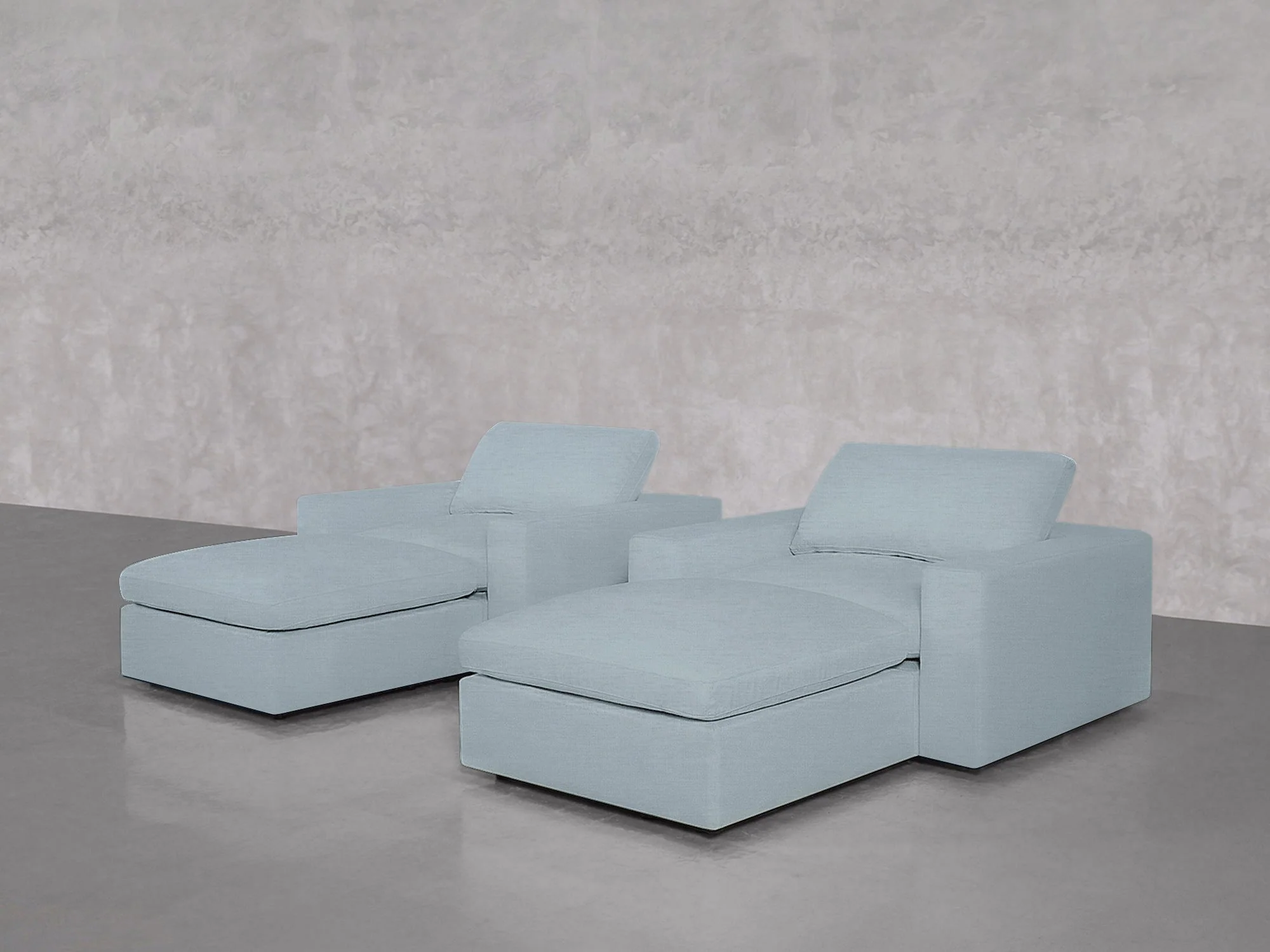 Double Armchairs with Ottomans - Image 207