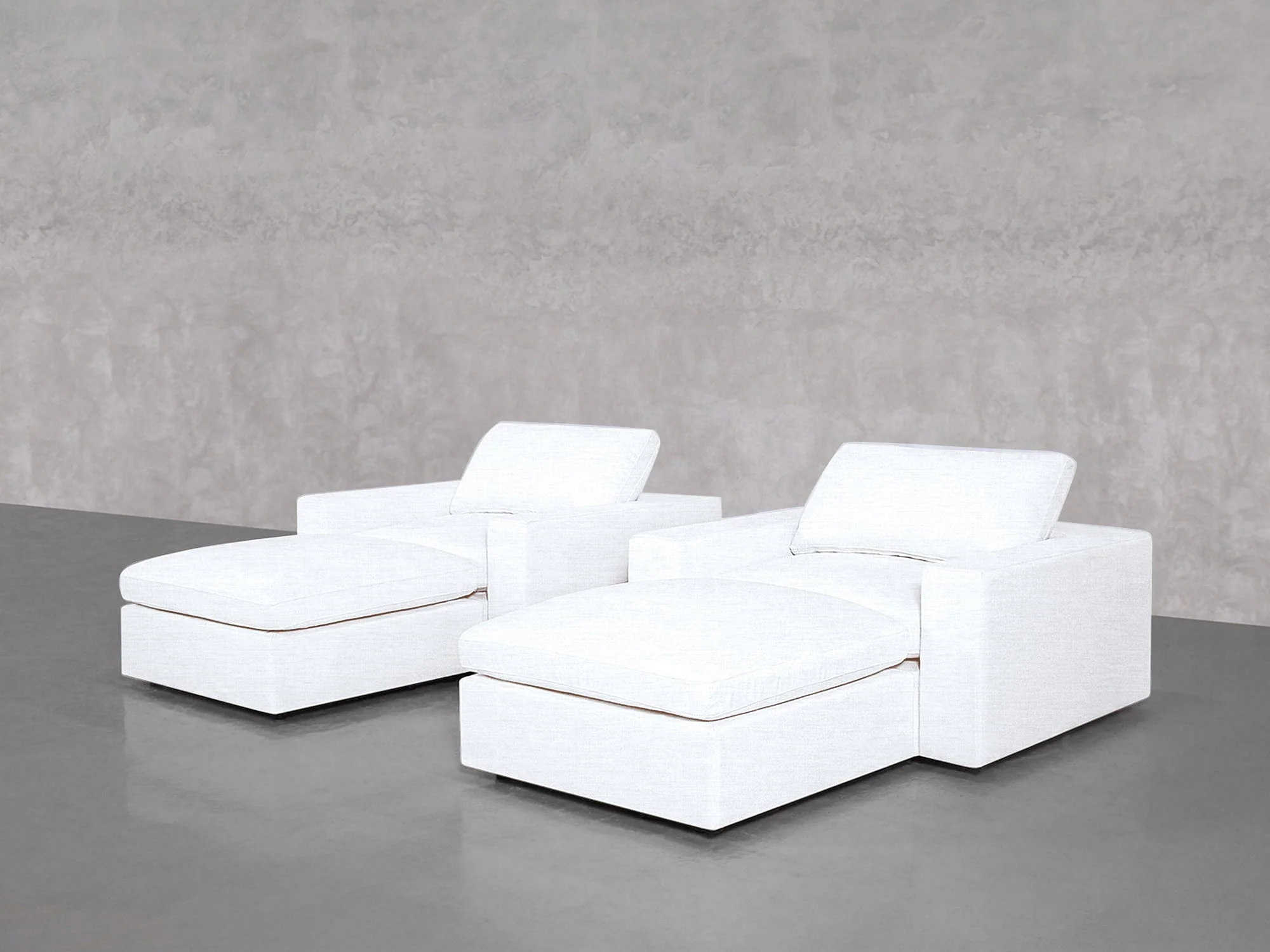 Double Armchairs with Ottomans - Image 29