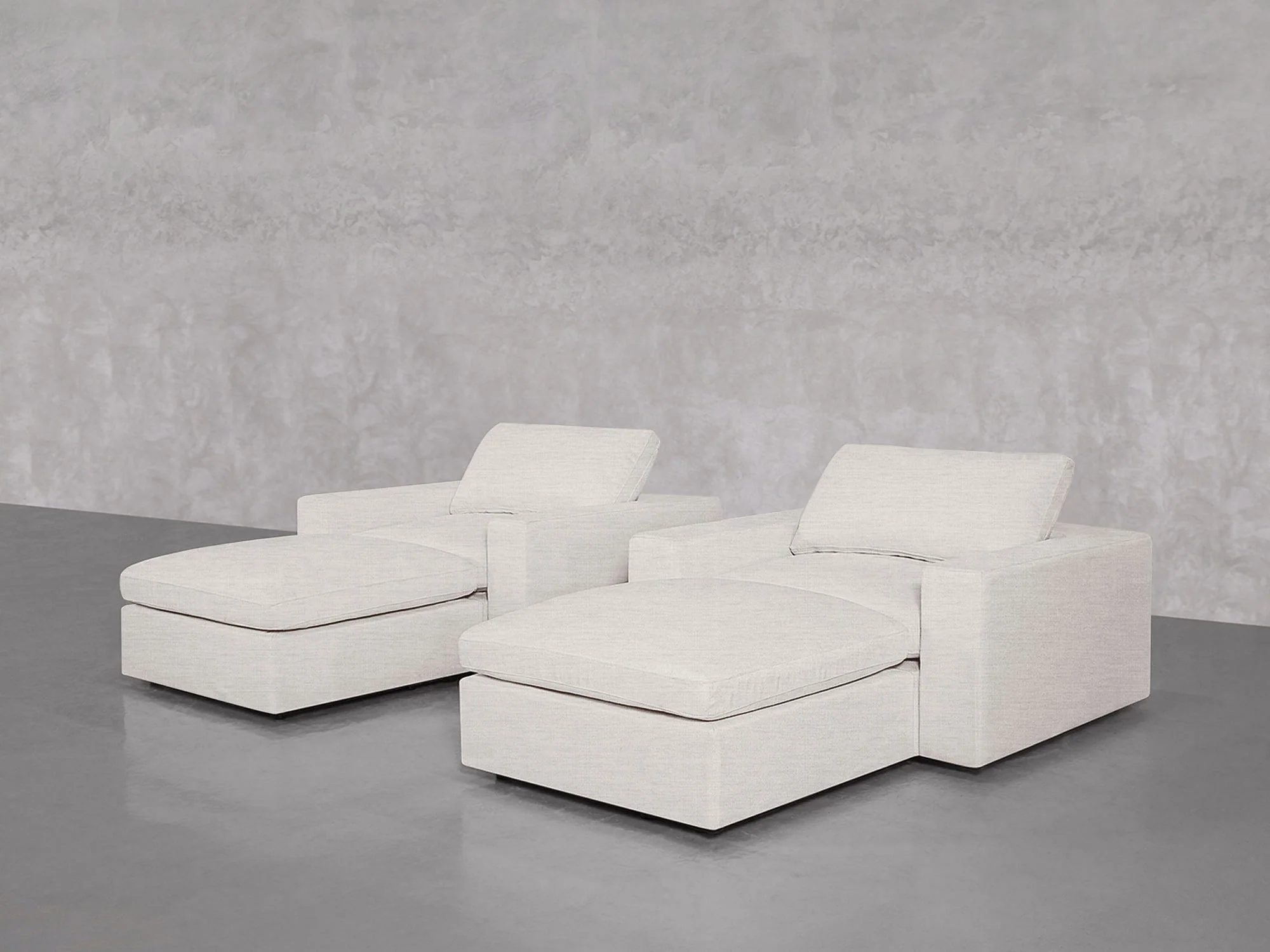 Double Armchairs with Ottomans - Image 49